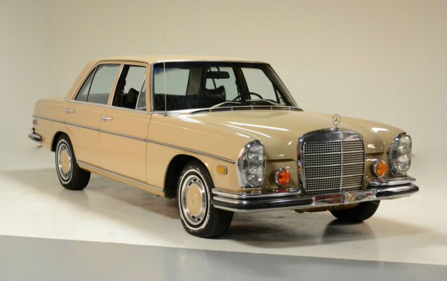1972 Tan Mercedes-Benz 200-Series Sedan
