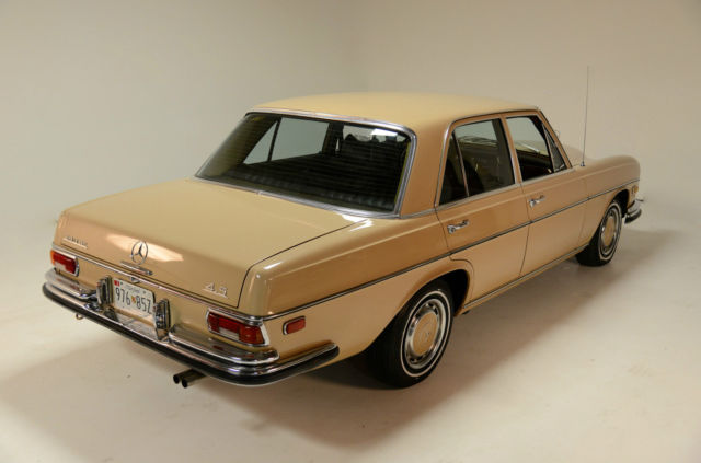 1972 Tan Mercedes-Benz 200-Series Sedan