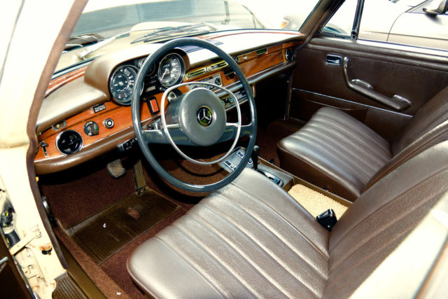 1972 Tan Mercedes-Benz 200-Series Sedan