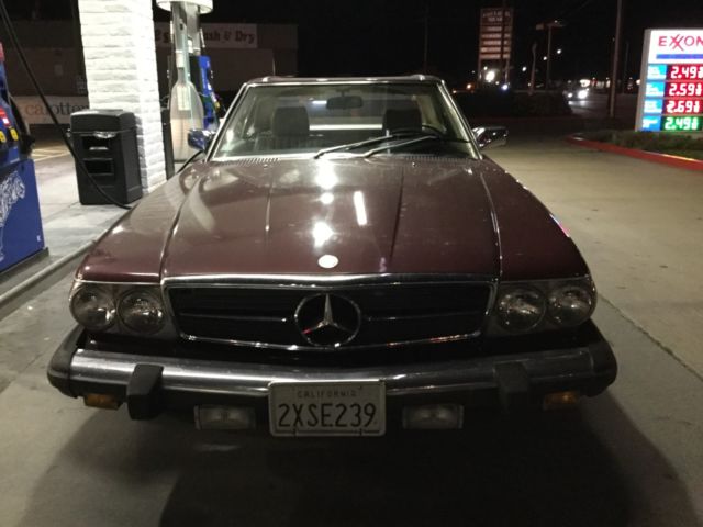 1981 Gold Mercedes-Benz SL-Class Convertible