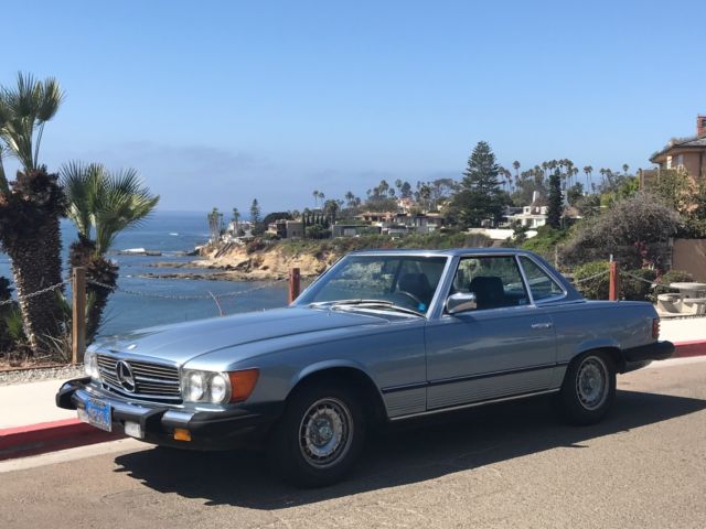 1985 Blue Mercedes-Benz 300-Series Convertible and Hardtop