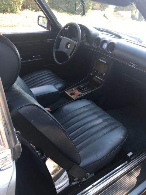 1985 Blue Mercedes-Benz 300-Series Convertible and Hardtop