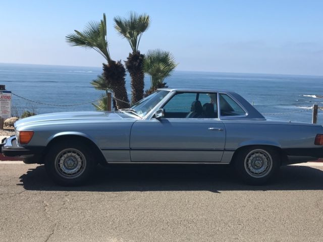 1985 Blue Mercedes-Benz 300-Series Convertible and Hardtop