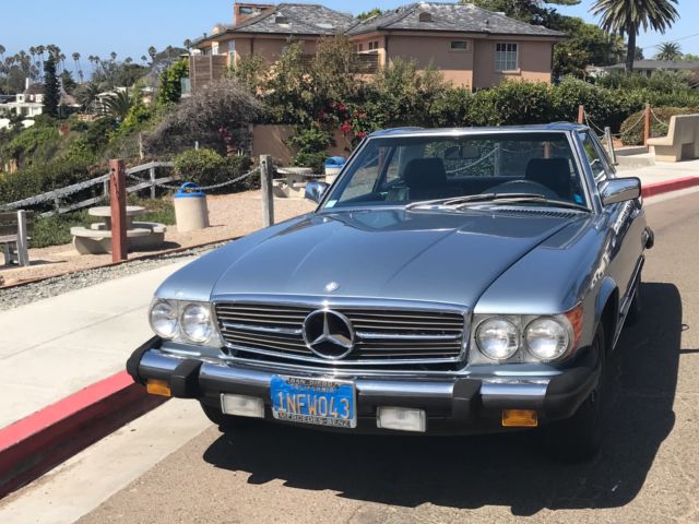 1985 Blue Mercedes-Benz 300-Series Convertible and Hardtop