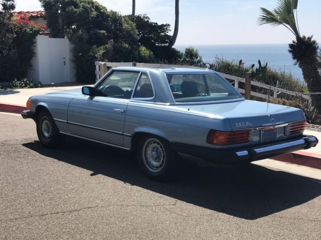 1985 Blue Mercedes-Benz 300-Series Convertible and Hardtop