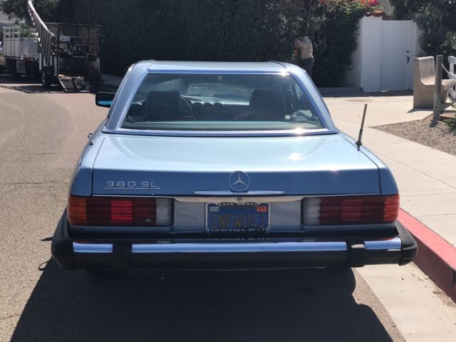1985 Blue Mercedes-Benz 300-Series Convertible and Hardtop