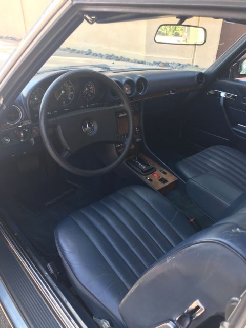1985 Blue Mercedes-Benz 300-Series Convertible and Hardtop