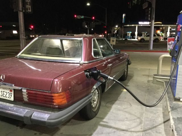 1981 Gold Mercedes-Benz SL-Class Convertible