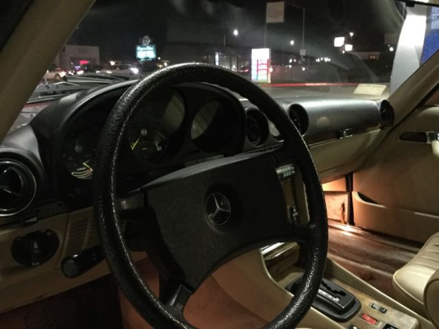 1981 Gold Mercedes-Benz SL-Class Convertible