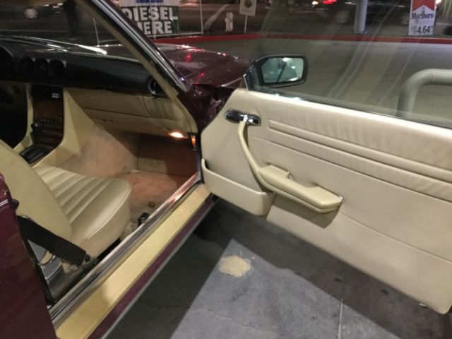 1981 Gold Mercedes-Benz SL-Class Convertible