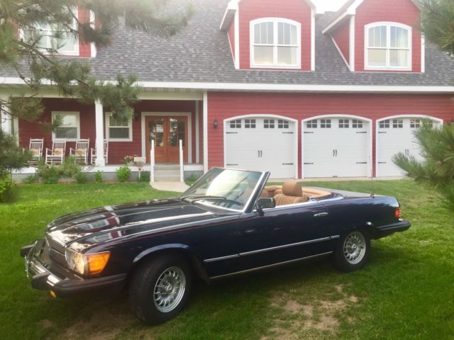1983 Blue Mercedes-Benz SL-Class Convertible