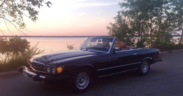1983 Blue Mercedes-Benz SL-Class Convertible