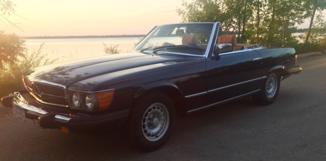 1983 Blue Mercedes-Benz SL-Class Convertible