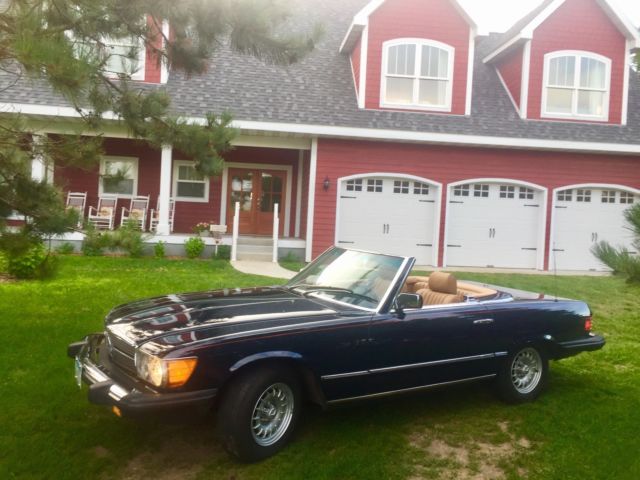 1983 Blue Mercedes-Benz SL-Class Convertible