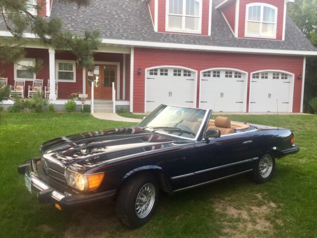 1983 Blue Mercedes-Benz SL-Class Convertible