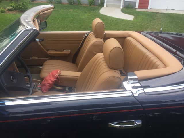 1983 Blue Mercedes-Benz SL-Class Convertible