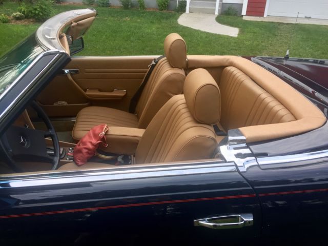 1983 Blue Mercedes-Benz SL-Class Convertible