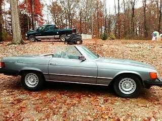 1981 silver mist Mercedes-Benz SL-Class convertible