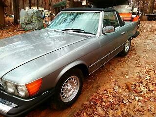 1981 silver mist Mercedes-Benz SL-Class convertible