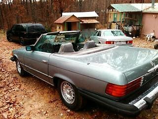 1981 silver mist Mercedes-Benz SL-Class convertible
