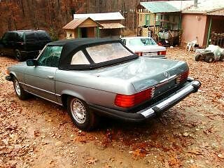 1981 silver mist Mercedes-Benz SL-Class convertible