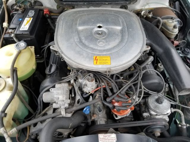 1985 Green Mercedes-Benz SL-Class Convertible