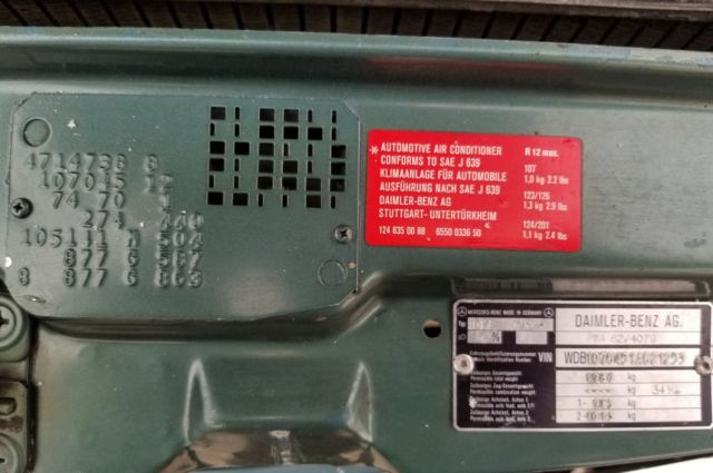 1985 Green Mercedes-Benz SL-Class Convertible