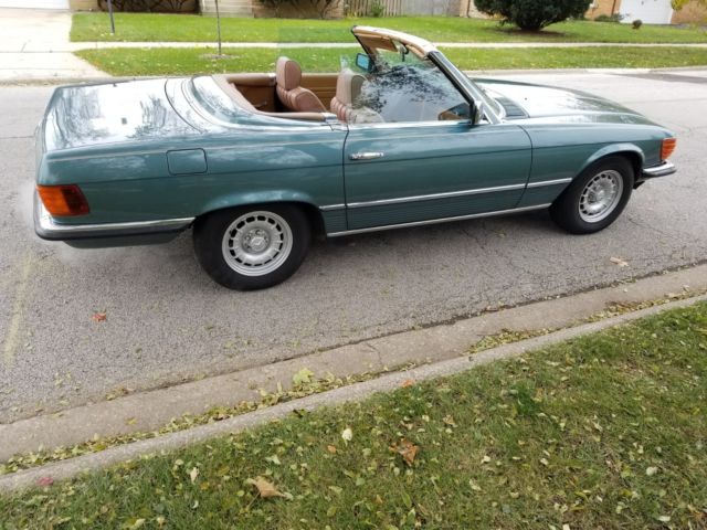 1985 Green Mercedes-Benz SL-Class Convertible