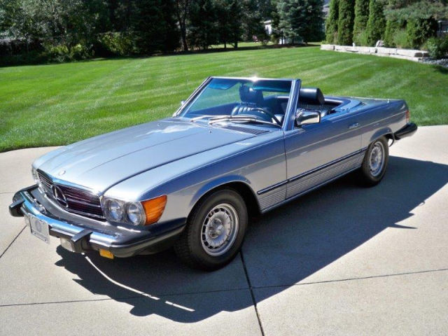 1981 Blue Mercedes-Benz 300-Series Convertible