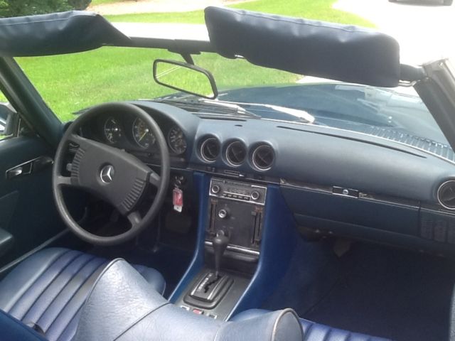 1975 Blue Mercedes-Benz SL-Class Convertible