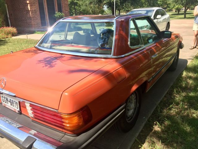 1979 British Red Mercedes-Benz 400-Series Convertible