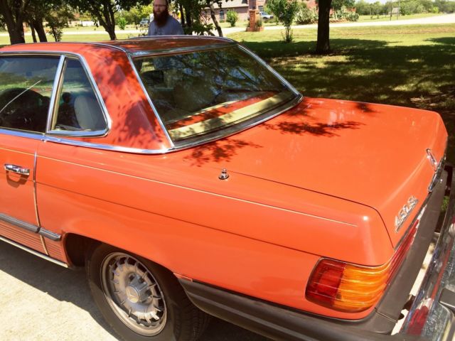1979 British Red Mercedes-Benz 400-Series Convertible