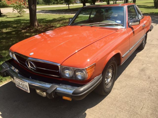 1979 British Red Mercedes-Benz 400-Series Convertible