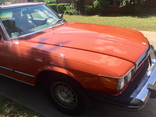 1979 British Red Mercedes-Benz 400-Series Convertible