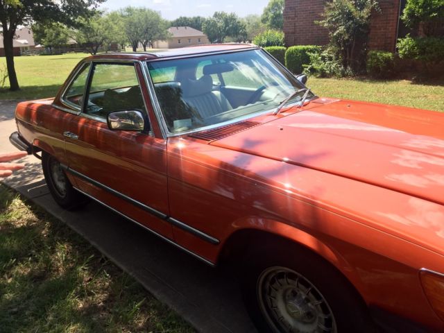 1979 British Red Mercedes-Benz 400-Series Convertible