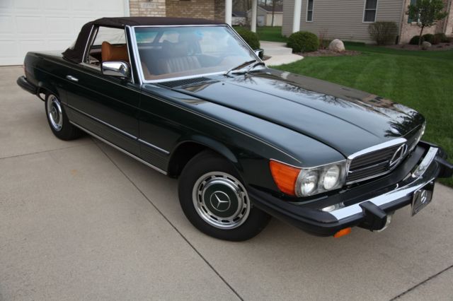 1976 Green Mercedes-Benz SL-Class Convertible