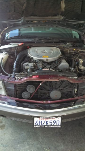 1985 Maroon Mercedes-Benz 500-Series Coupe