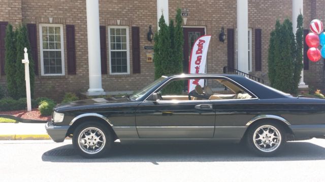 1990 Black Mercedes-Benz S-Class Coupe