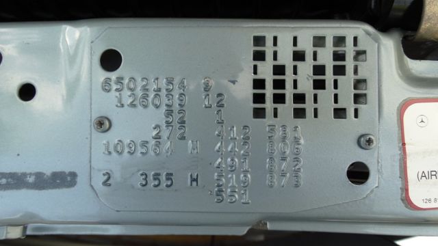 1986 Silver Blue Mercedes-Benz S-Class