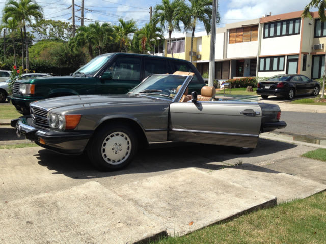 1989 Gray Mercedes-Benz SL-Class Convertible
