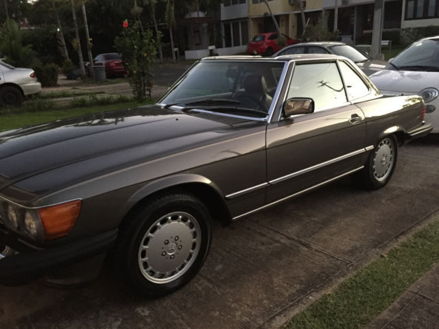 1989 Gray Mercedes-Benz SL-Class Convertible
