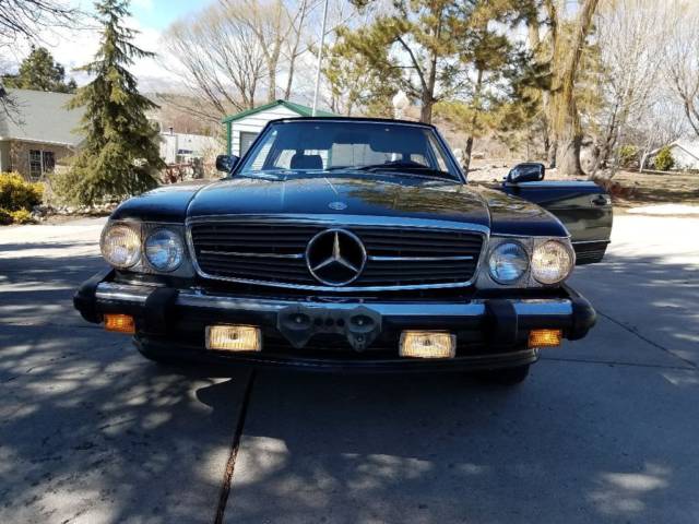1988 Dark Gray Charcoal Metalic Mercedes-Benz SL-Class Convertible