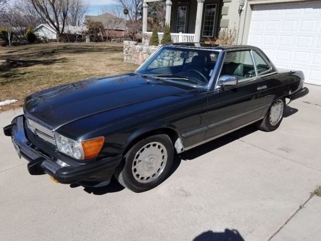 1988 Dark Gray Charcoal Metalic Mercedes-Benz SL-Class Convertible