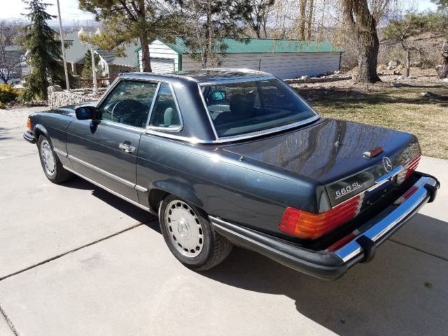 1988 Dark Gray Charcoal Metalic Mercedes-Benz SL-Class Convertible