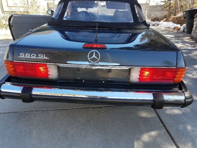 1988 Dark Gray Charcoal Metalic Mercedes-Benz SL-Class Convertible