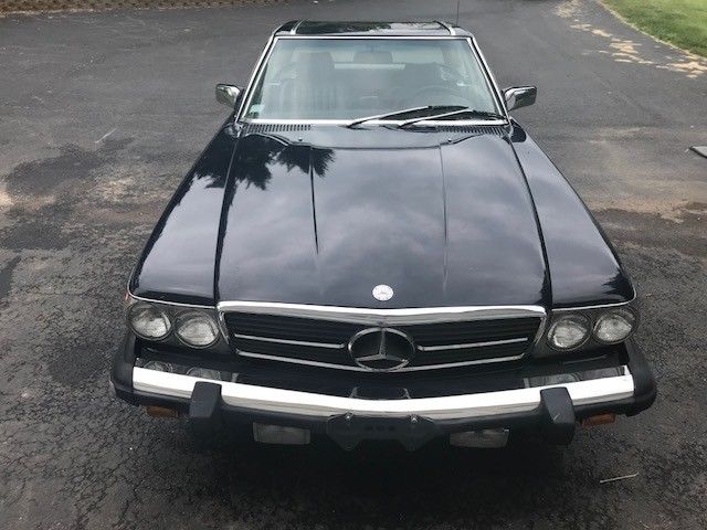 1986 Blue Mercedes-Benz SL-Class Convertible