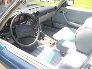 1989 Blue Mercedes-Benz 500-Series Coupe