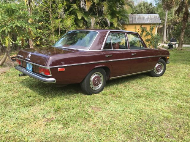1969 Red Mercedes-Benz 200-Series Sedan