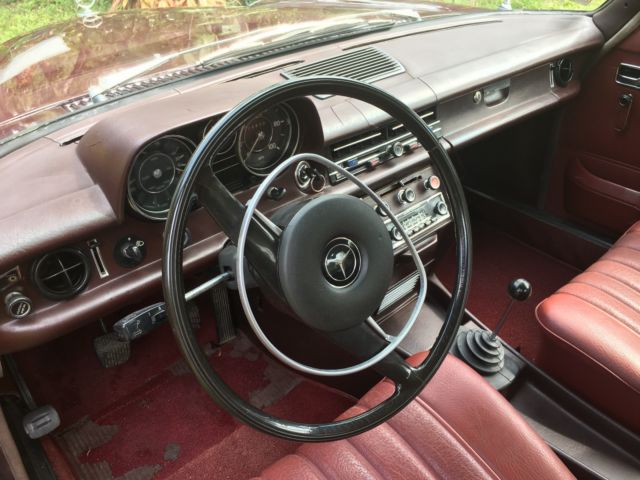 1969 Red Mercedes-Benz 200-Series Sedan