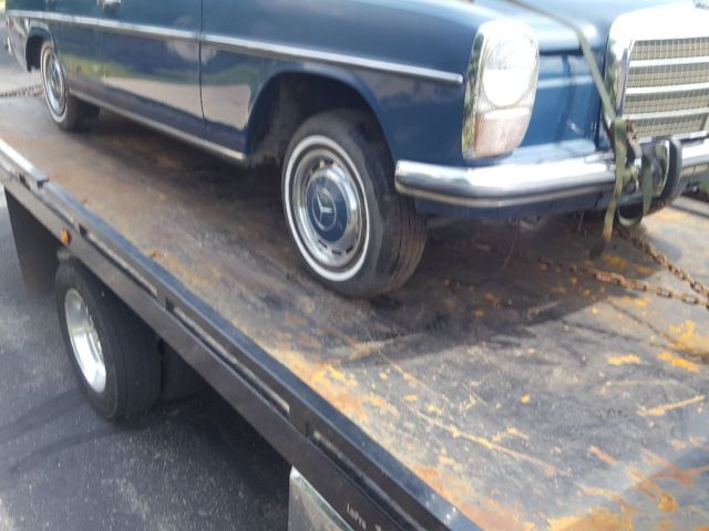 1973 Blue Mercedes-Benz 200-Series Sedan